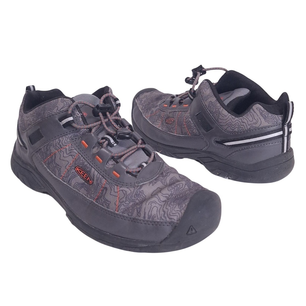 KEEN Targhee Sport Vented‎ Hiking Shoes Magnet/scarlet Ibis Youth 6 Sneaker
